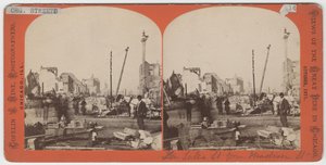 Vista stereografica di Lake St. da Madison St. dopo l
